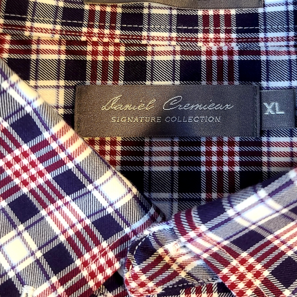Daniel Cremieux Men’s Button Down White/Red/Blue